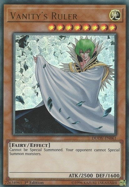 Image for Vanity's Ruler (DUOV-EN061) (DUOV) - YuGiOh