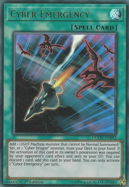 Image for Cyber Emergency (DUOV-EN092) (DUOV) - YuGiOh