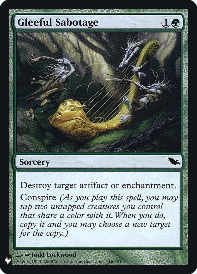 Image for Gleeful Sabotage (116) (The List Reprints) - Magic: The Gathering