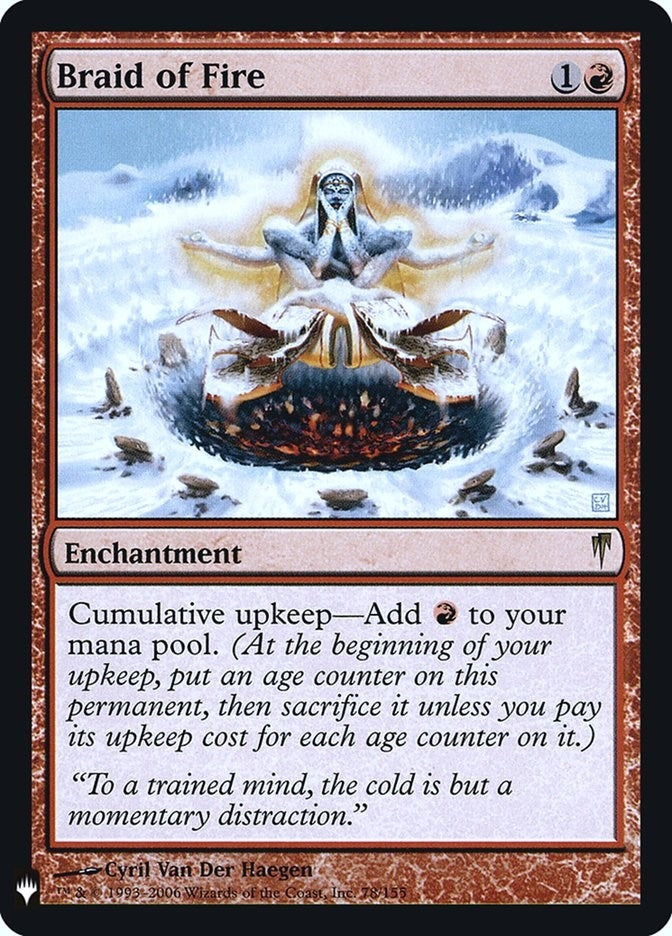 Image for Braid of Fire (78) (The List Reprints) - Magic: The Gathering