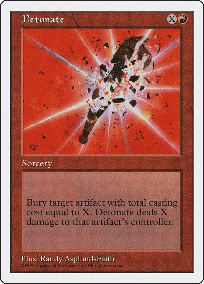 Image for Detonate (Fifth Edition) - Magic: The Gathering