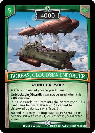 Image for Boreas, Cloudsea Enforcer (ASC-012) (Ascension) - Argent Saga TCG