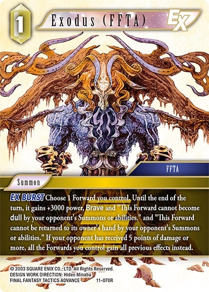 Image for Exodus (FFTA) EX (11-070R) (Opus XI) - Final Fantasy TCG