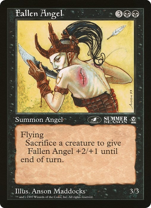 Image for Fallen Angel (4th Place) (Arena League) (Oversize Cards) - Magic: The Gathering
