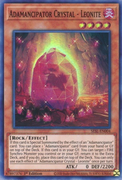 Image for Adamancipator Crystal - Leonite (SESL-EN004) (SESL) - YuGiOh