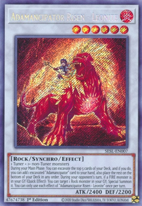 Image for Adamancipator Risen - Leonite (SESL-EN007) (SESL) - YuGiOh