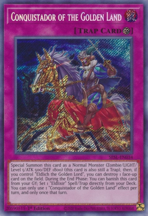 Image for Conquistador of the Golden Land (SESL-EN034) (SESL) - YuGiOh