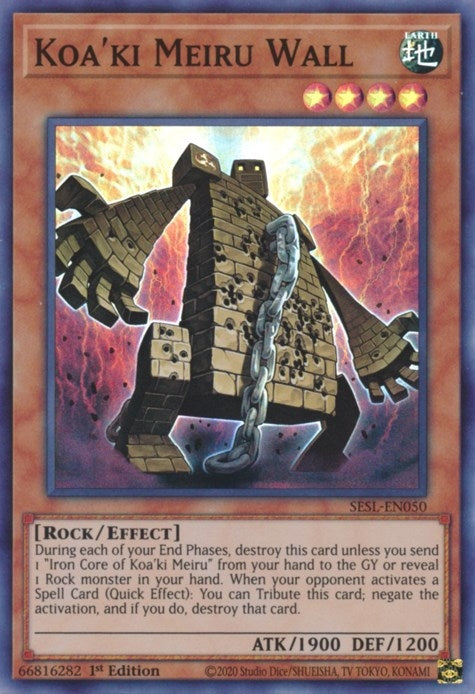 Image for Koa'ki Meiru Wall (SESL-EN050) (SESL) - YuGiOh