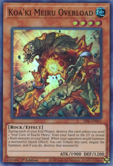 Image for Koa'ki Meiru Overload (SESL-EN051) (SESL) - YuGiOh