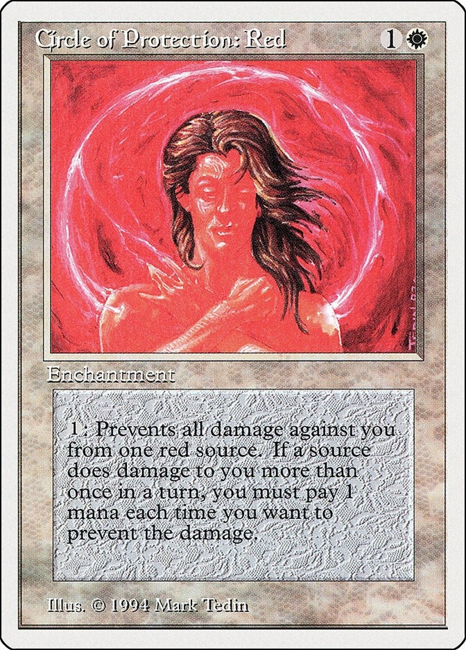 Image for Circle of Protection: Red (12) (Summer Magic) - Magic: The Gathering