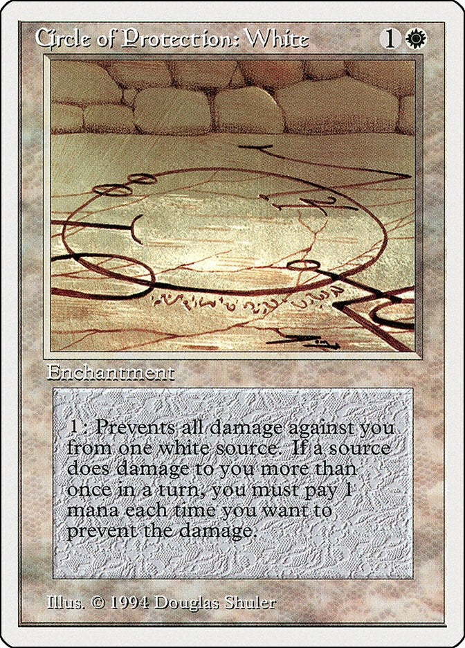 Image for Circle of Protection: White (13) (Summer Magic) - Magic: The Gathering
