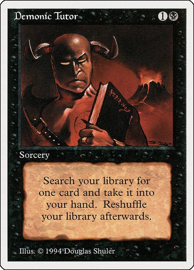 Image for Demonic Tutor (105) (Summer Magic) - Magic: The Gathering