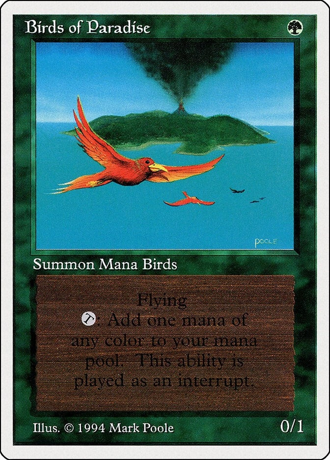 Image for Birds of Paradise (187) (Summer Magic) - Magic: The Gathering