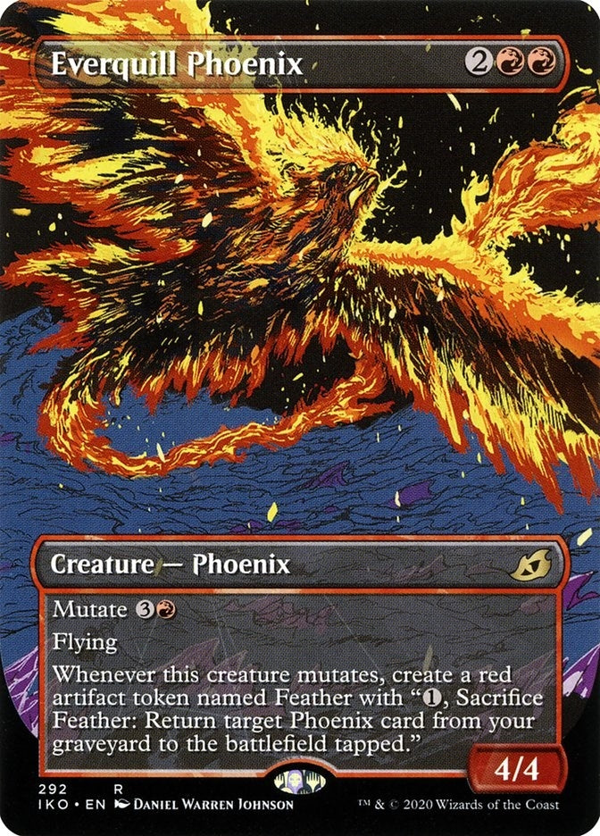 Image for Everquill Phoenix (Showcase) (292) (Ikoria: Lair of Behemoths) - Magic: The Gathering