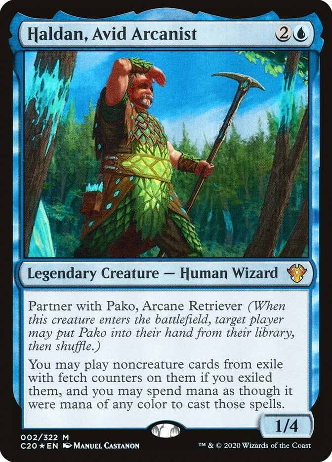 Image for Haldan, Avid Arcanist (2) (Commander 2020) - Magic: The Gathering