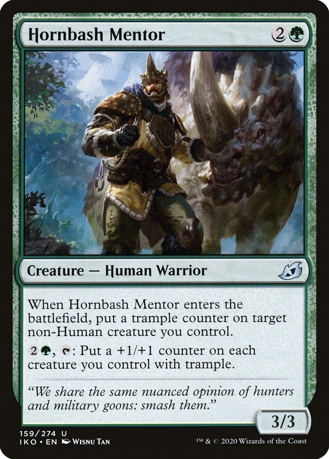 Image for Hornbash Mentor (159) (Ikoria: Lair of Behemoths) - Magic: The Gathering