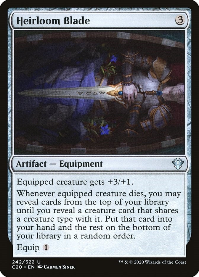 Image for Heirloom Blade (242) (Commander 2020) - Magic: The Gathering