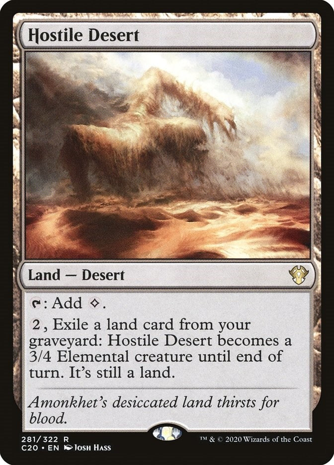 Image for Hostile Desert (281) (Commander 2020) - Magic: The Gathering