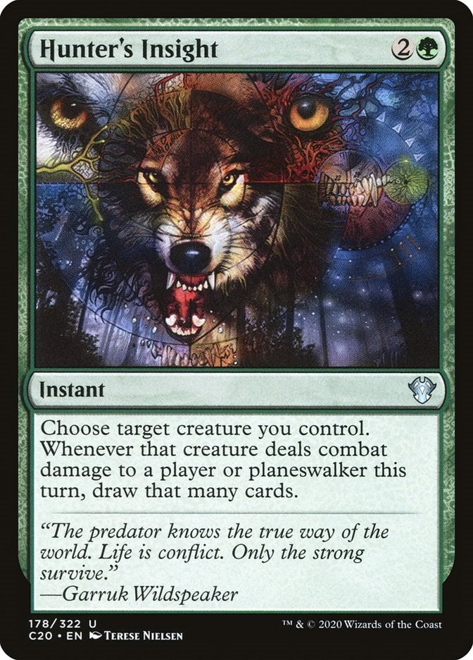 Image for Hunter's Insight (178) (Commander 2020) - Magic: The Gathering