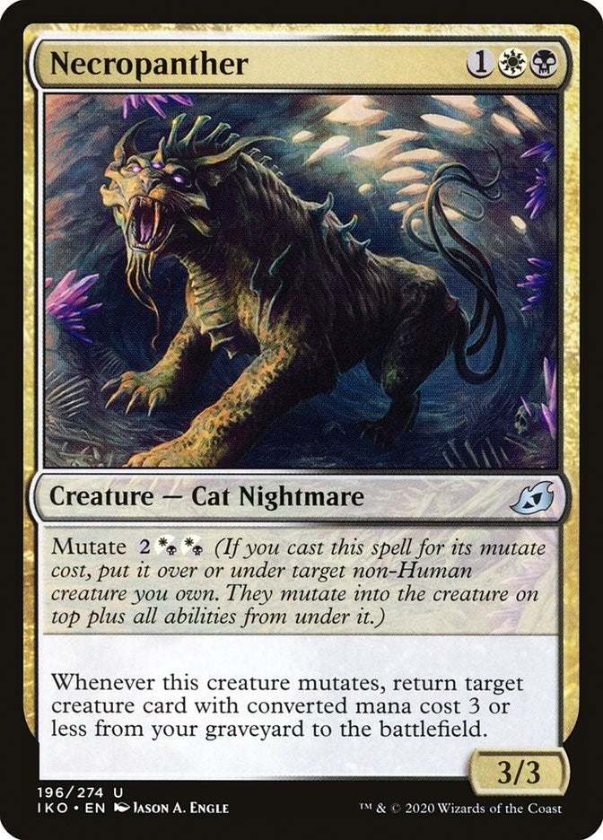 Image for Necropanther (196) (Ikoria: Lair of Behemoths) - Magic: The Gathering