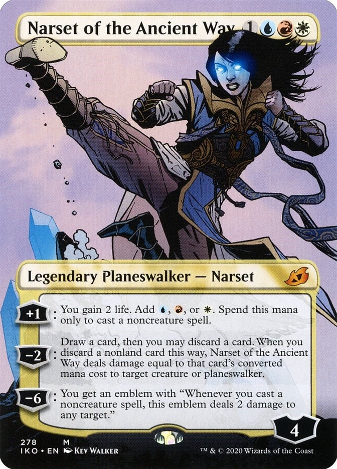 Image for Narset of the Ancient Way (Borderless) (278) (Ikoria: Lair of Behemoths) - Magic: The Gathering