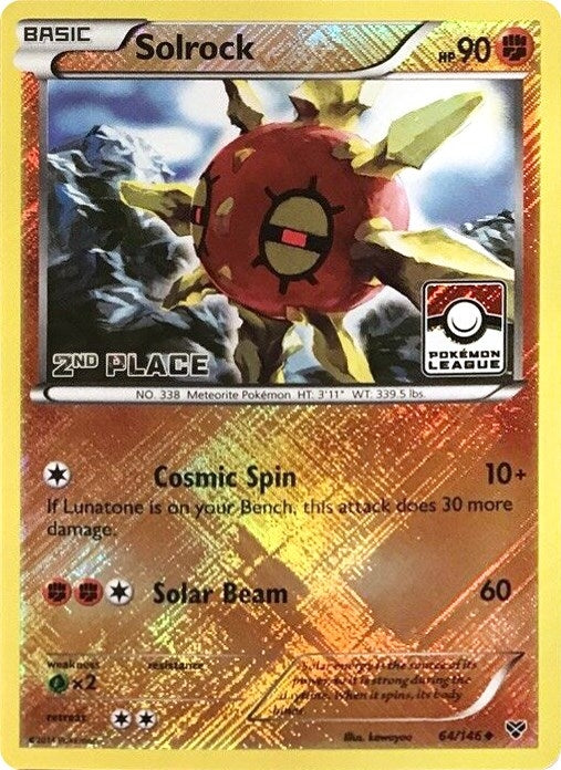 Image for Solrock - 64/146 (Pokemon League) [2nd Place] (064/146) (PR) - Pokemon