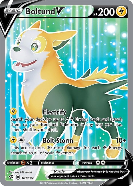 Image for Boltund V (Full Art) (181/192) (SWSH02) - Pokemon