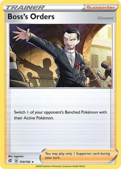 Image for Boss's Orders (154/192) (SWSH02) - Pokemon