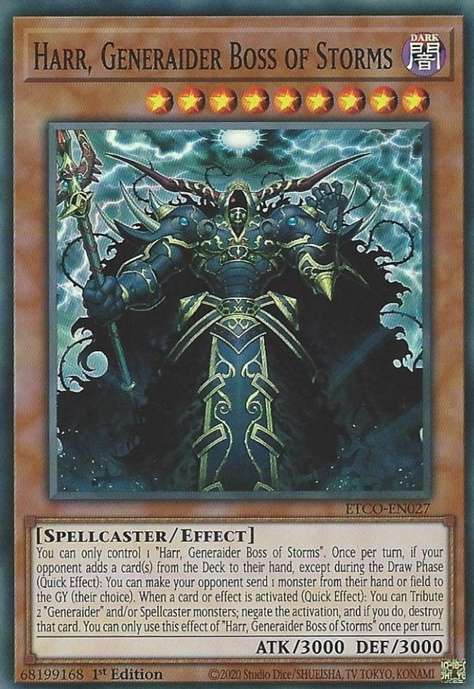 Image for Harr, Generaider Boss of Storms (ETCO-EN027) (ETCO) - YuGiOh