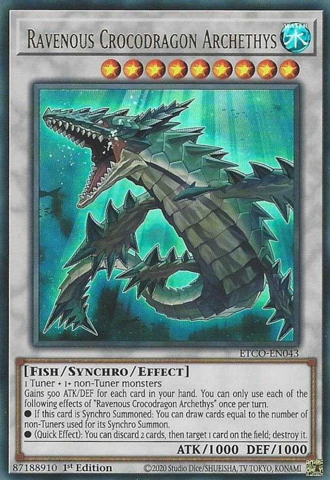 Image for Ravenous Crocodragon Archethys (ETCO-EN043) (ETCO) - YuGiOh