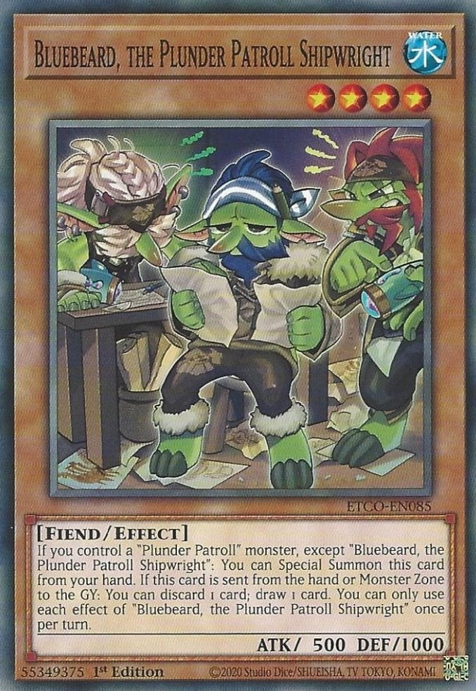 Image for Bluebeard, the Plunder Patroll Shipwright (ETCO-EN085) (ETCO) - YuGiOh