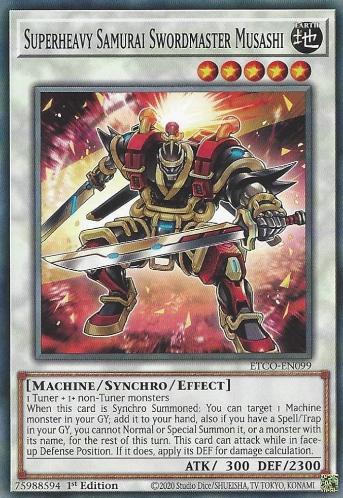 Image for Superheavy Samurai Swordmaster Musashi (ETCO-EN099) (ETCO) - YuGiOh