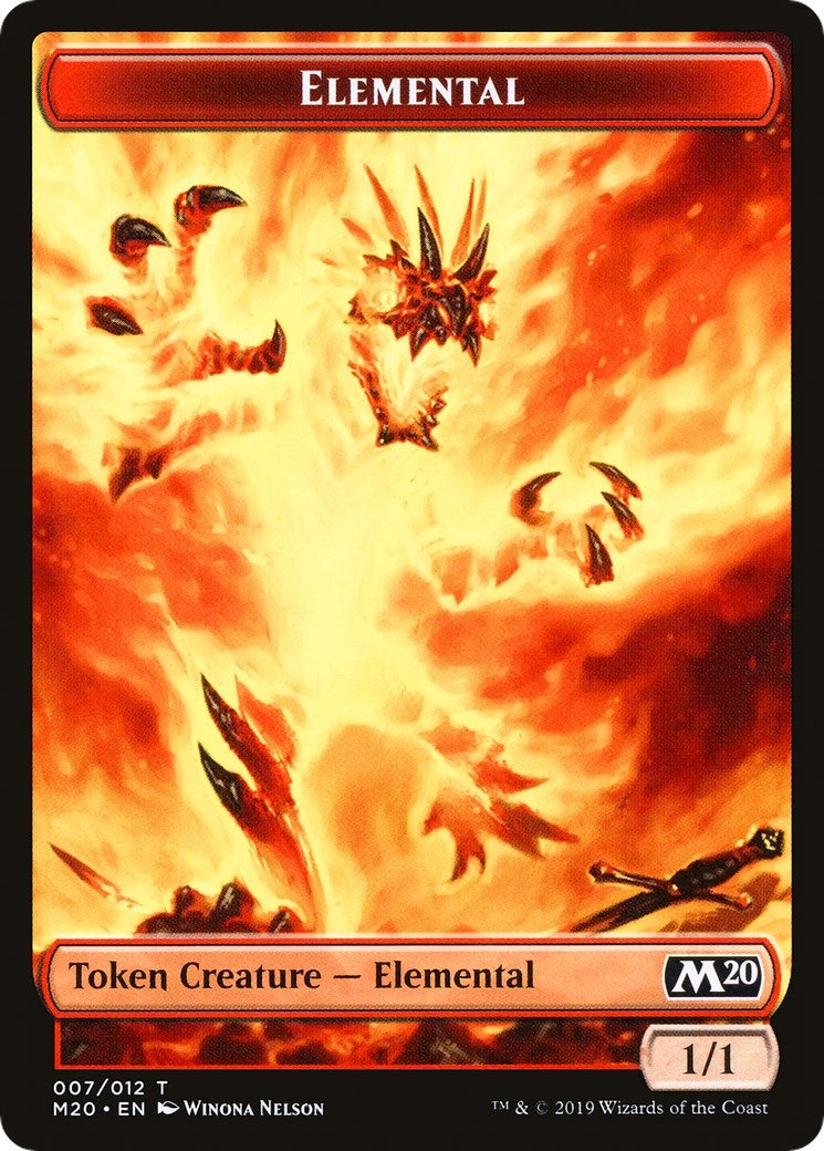Image for Elemental // Satyr Double-Sided Token (Challenger 2020) (7 // 9) (Unique and Miscellaneous Promos) - Magic: The Gathering