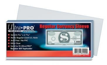 Image for Ultra PRO Currency Soft Sleeves (100-Pack) - Card Sleeves