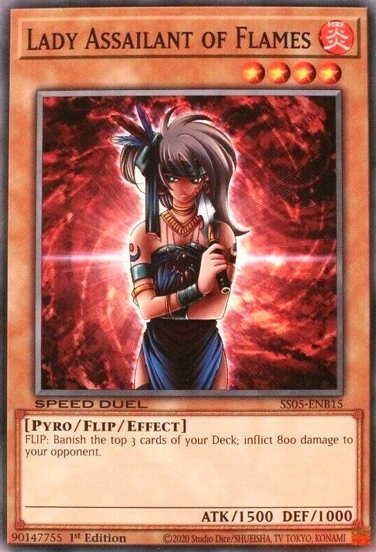 Image for Lady Assailant of Flames (SS05-ENB15) (SS05) - YuGiOh