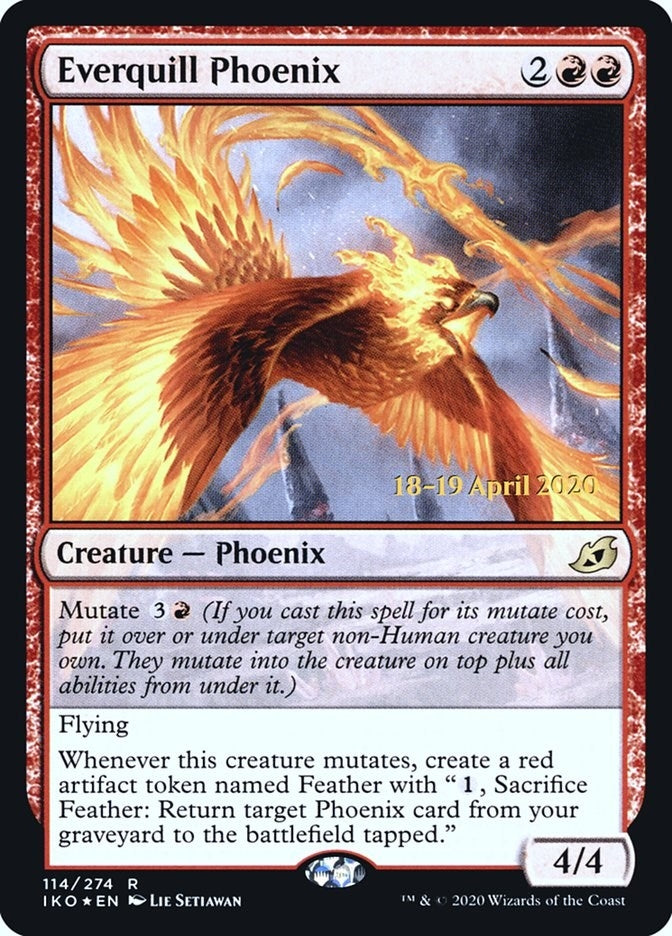 Image for Everquill Phoenix (114) (Prerelease Cards) - Magic: The Gathering