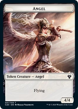 Image for Angel // Elemental (010) Double-Sided Token (1 // 10) (Commander 2020) - Magic: The Gathering