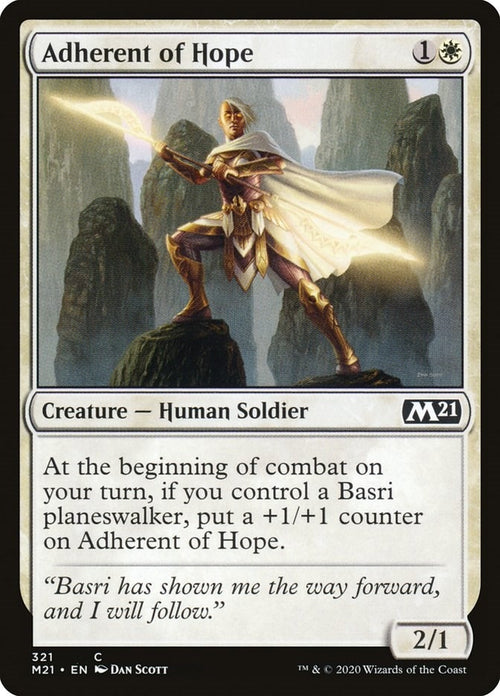 Image for Adherent of Hope (321) (Core Set 2021) - Magic: The Gathering