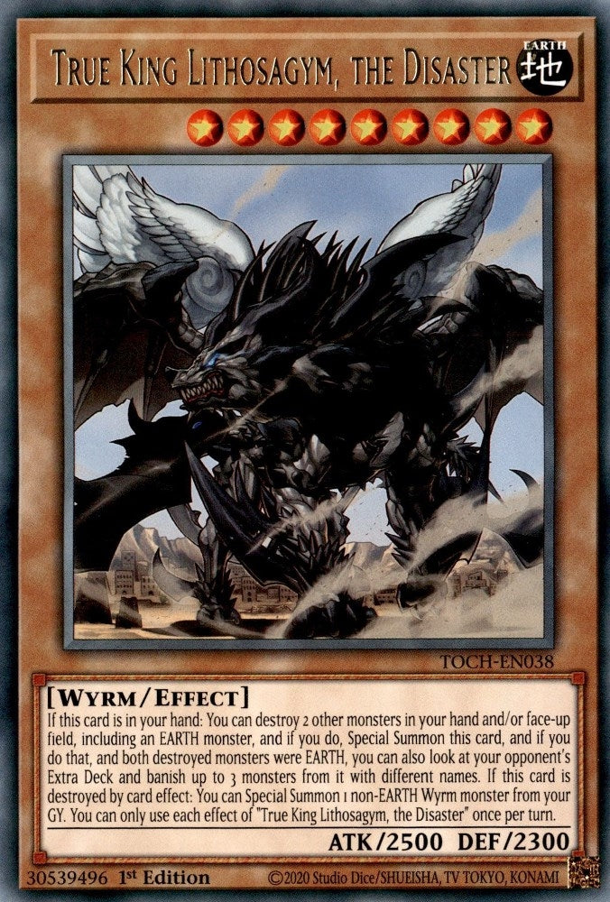 Image for True King Lithosagym, the Disaster (TOCH-EN038) (TOCH) - YuGiOh