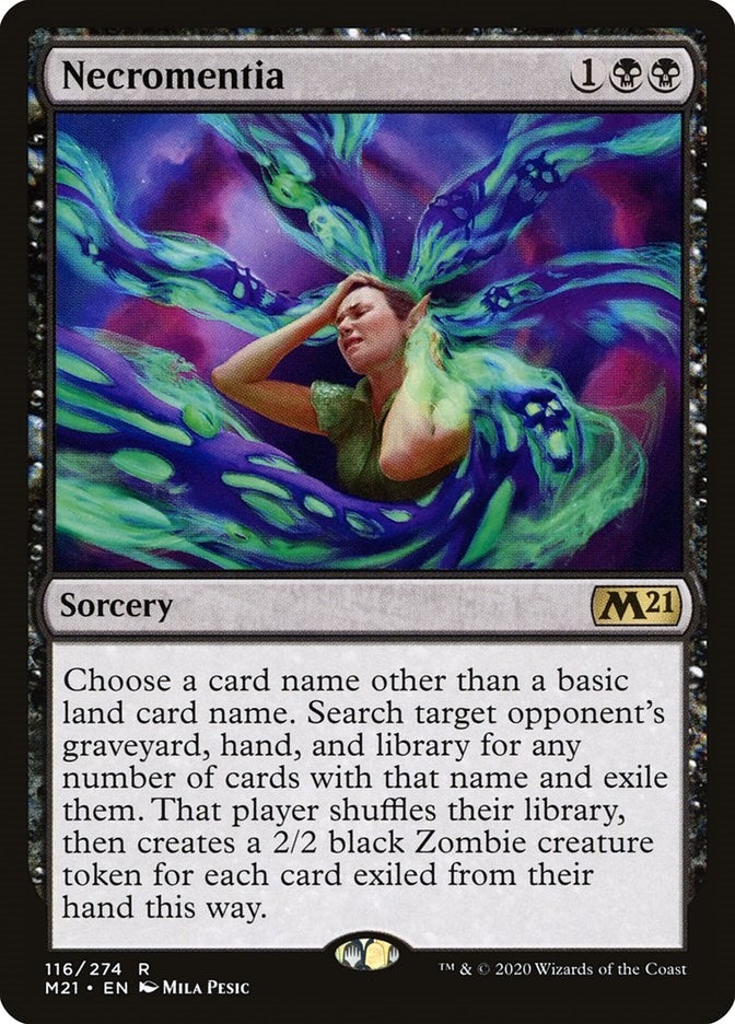 Image for Necromentia (116) (Core Set 2021) - Magic: The Gathering
