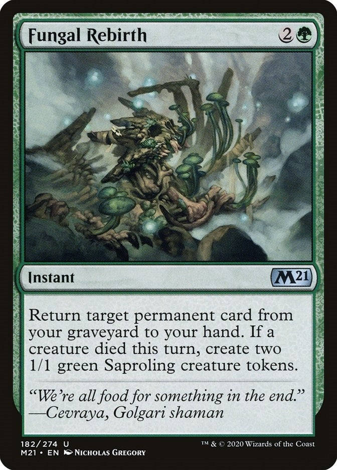 Image for Fungal Rebirth (182) (Core Set 2021) - Magic: The Gathering