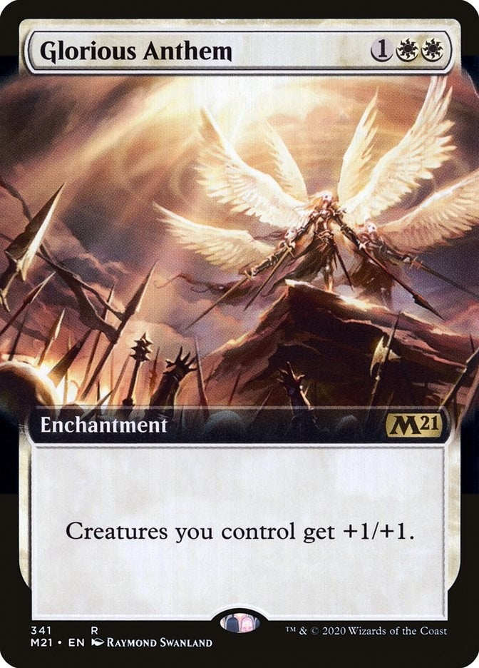 Image for Glorious Anthem (Extended Art) (341) (Core Set 2021) - Magic: The Gathering
