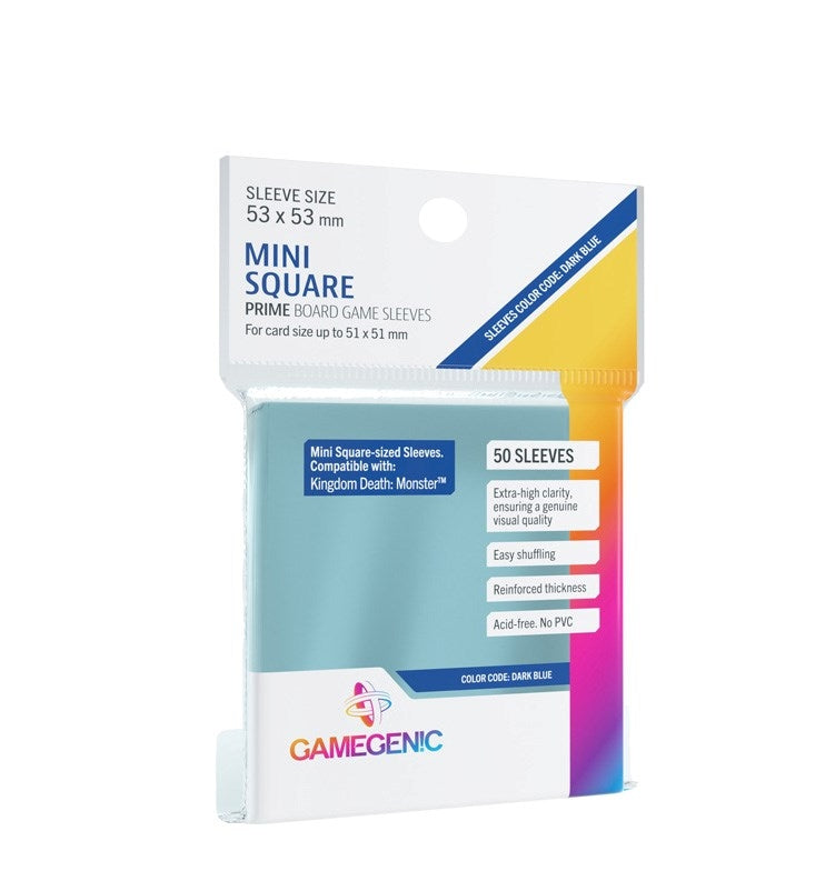 Image for GameGenic Prime Board Game Sleeves - Mini Square (50-Pack) - Card Sleeves