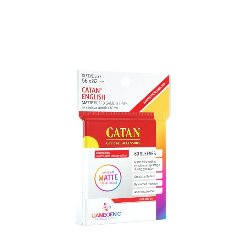Image for GameGenic Matte Board Game Sleeves - Catan English (60-Pack) - Card Sleeves
