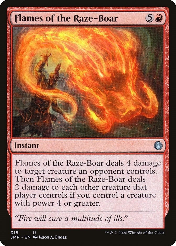 Image for Flames of the Raze-Boar (318) (Jumpstart) - Magic: The Gathering
