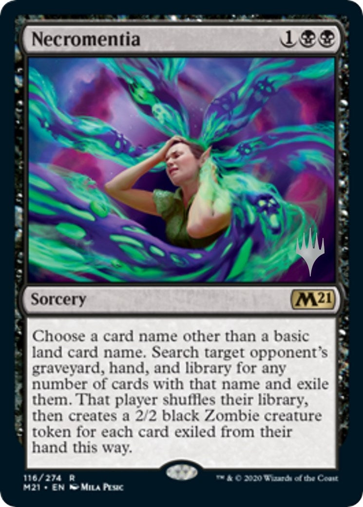Image for Necromentia (116) (Core Set 2021) - Magic: The Gathering