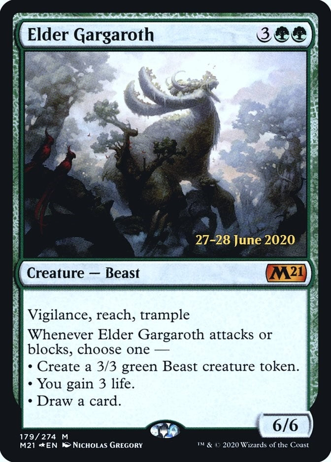 Image for Elder Gargaroth (179) (Prerelease Cards) - Magic: The Gathering