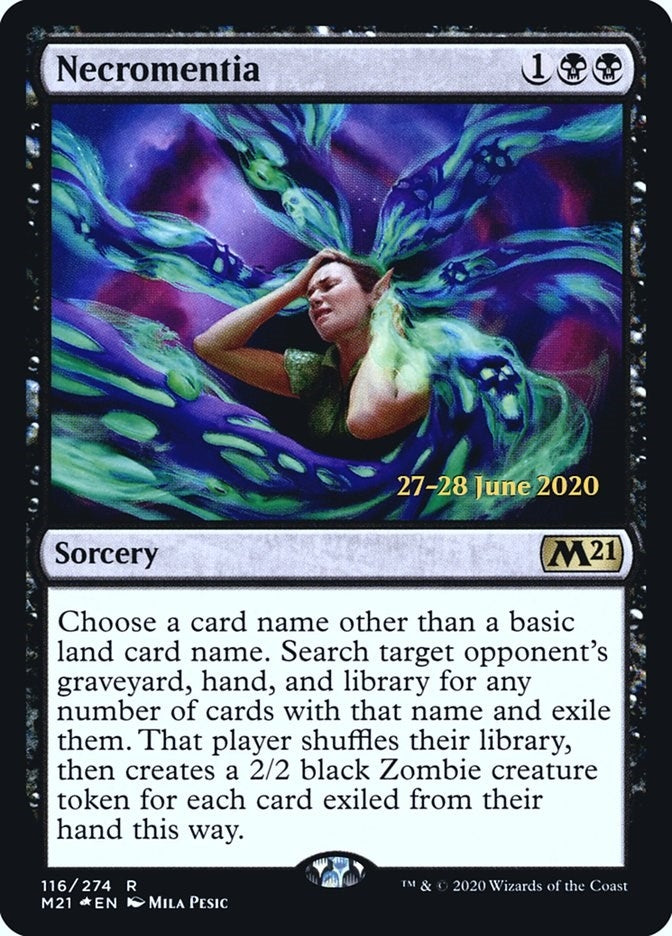 Image for Necromentia (116) (Prerelease Cards) - Magic: The Gathering