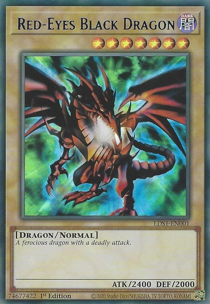 Image for Red-Eyes Black Dragon (Blue) (LDS1-EN001) (LDS1) - YuGiOh