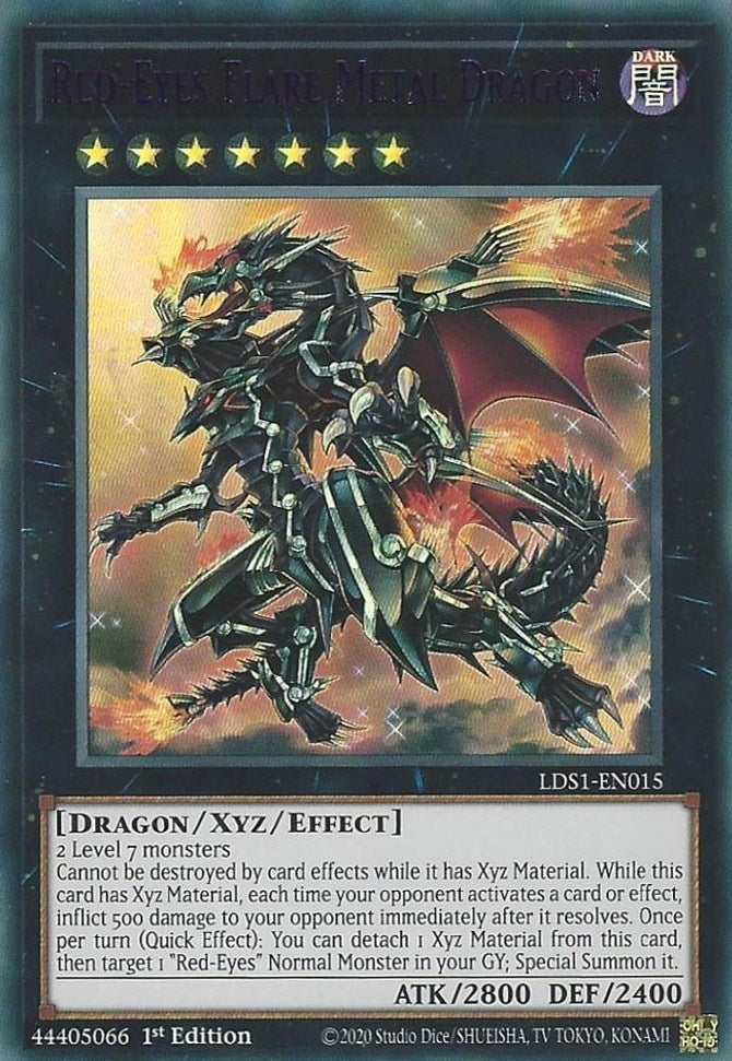 Image for Red-Eyes Flare Metal Dragon (Purple) (LDS1-EN015) (LDS1) - YuGiOh